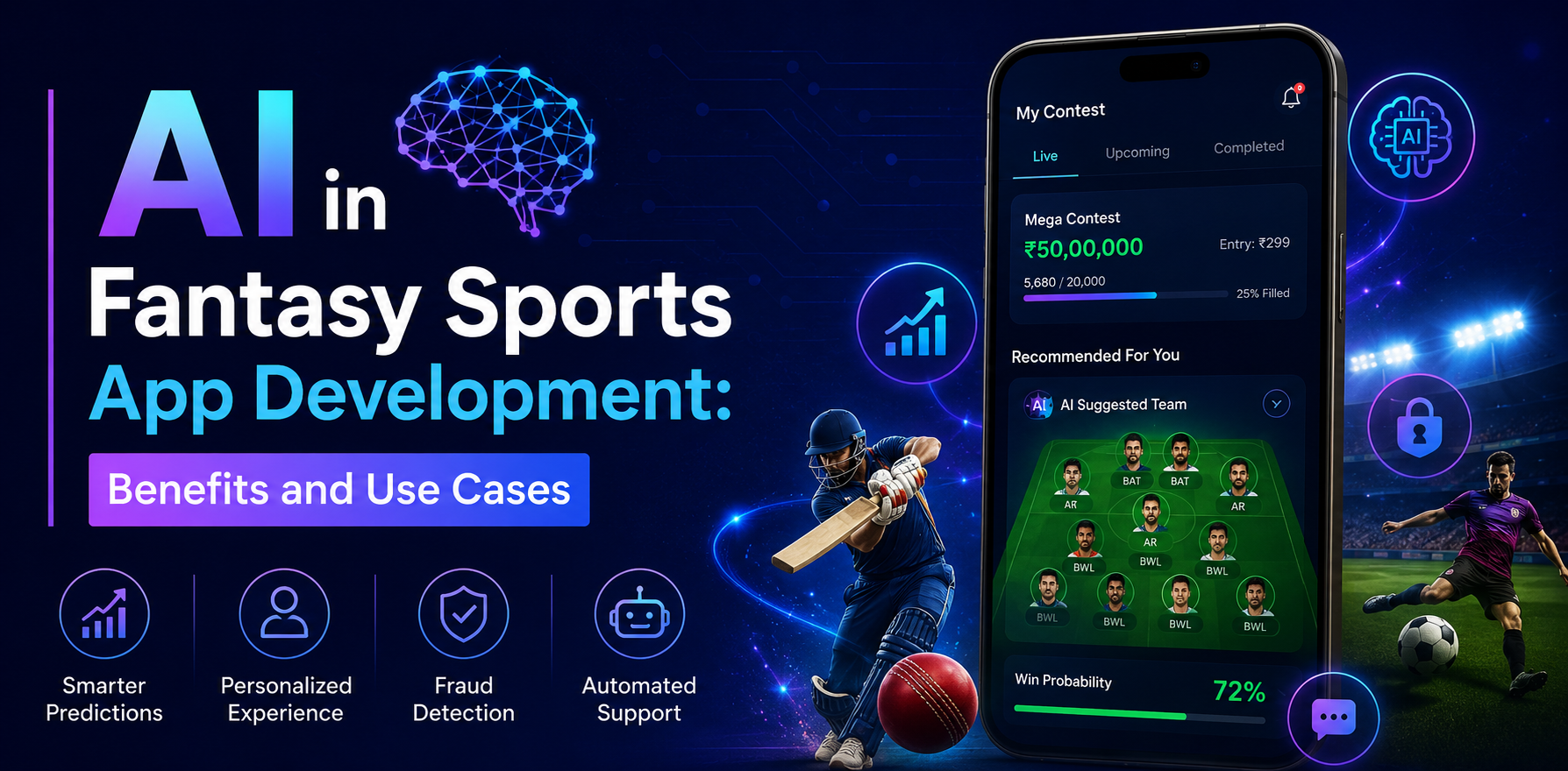 AI in Fantasy Sports App Development: Benefits and Use Cases